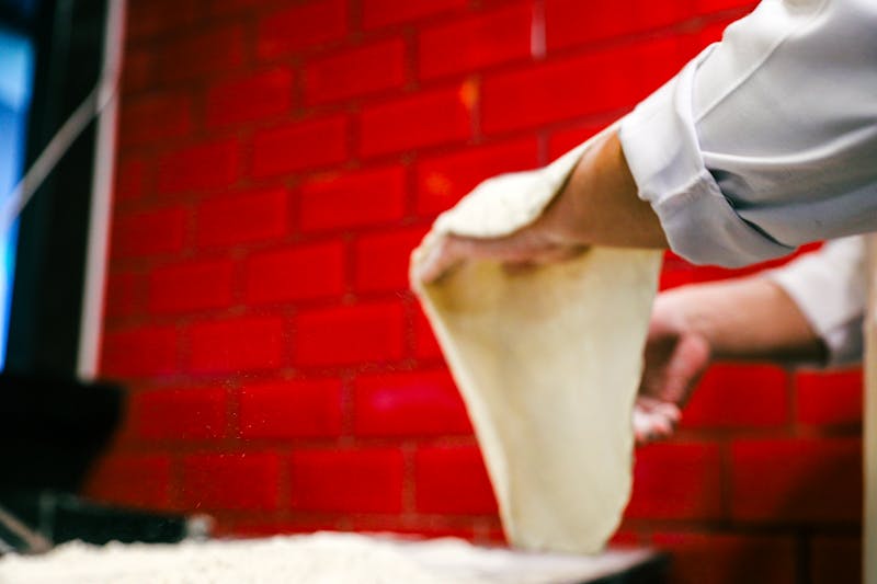 Jet's Classic Deep Dish pizza with signature tomato sauce