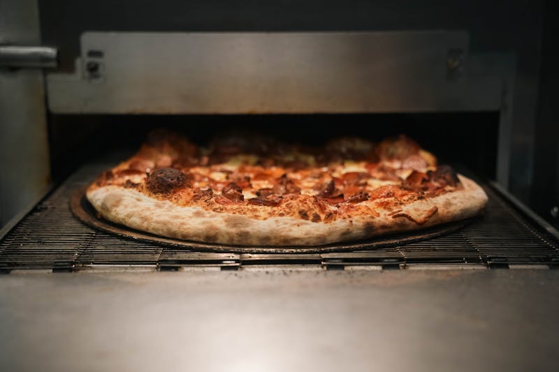 Pepperoni Supreme deep dish pizza loaded with premium pepperoni