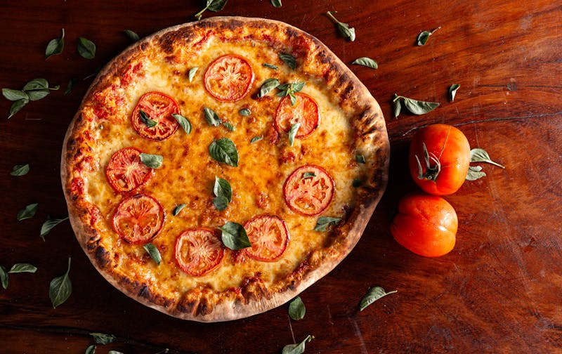 Meat Lovers deep dish pizza with sausage pepperoni and bacon